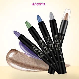 Aroma ดินสออายแชโดว์ ไฮไลท์ เนื้อมุก ติดทนนาน 15 สี