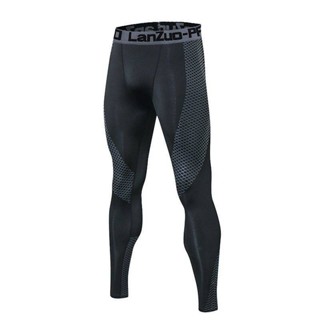 Sports Tight Trousers Compression Basketball Fitness Clothes High Elastic Training Room Quick-Drying Bottoming Mens Suit Cropped Pants Zm4g