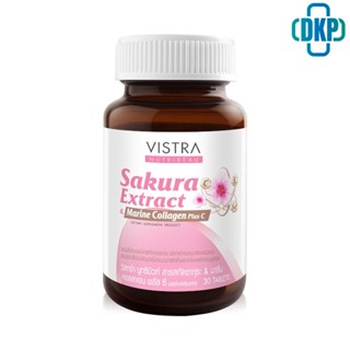 VISTRA Nutribeau Sakura Extract &amp; Marine Collagen Plus C 30 Tablets.[DKP]