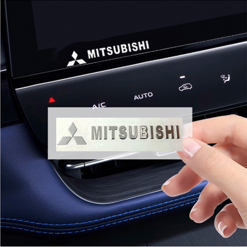 [ Mitsubishi/มิตซูบิชิ ] สติกเกอร์โลหะ  รูปโลโก้รถยนต์  สร้างสรรค์ สําหรับติดตกแต่งรถยนต์ หน้าต่าง ดุมประตู กระดาษ เปลี่ยนบุคลิกภาพ แบบสุ่มคอนโซลกลาง สําหรับตกแต่งภายในรถยนต์ Mitsubishi ASX Pajero Outlander Lancer Mirage Grandis Eclipse Xpander Attrage