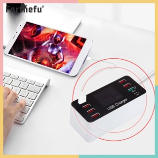 ★ Forthefu ★  อะแดปเตอร์ชาร์จโทรศัพท์มือถือ 40W หลายพอร์ต USB AC100-240V สําหรับแท็บเล็ต โทรศัพท์มือถือ