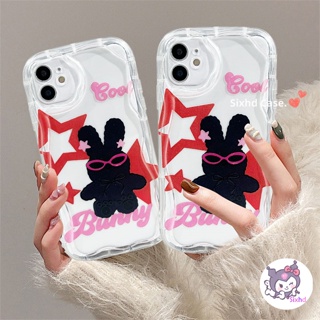 เคสโทรศัพท์มือถือ แบบนิ่ม ลายการ์ตูนกระต่าย 3D สําหรับ iPhone 15 14  13 12 11 Pro Max SE2020 X Xr Xs Max 8 7 6 6s Plus