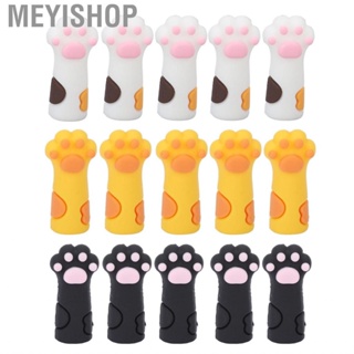 Meyishop 5pcs Cuticle Scissors Cover Protector  Paw Shape Silicone Trimmer Pr