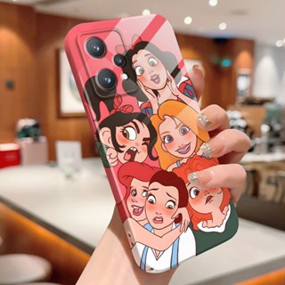 เคสโทรศัพท์มือถือแบบแข็ง กันกระแทก กันรอยกล้อง ลายการ์ตูนเจ้าหญิง สําหรับ Realme 6 Pro 7 Pro 8 Pro 9 Pro+ 10 Pro+ 10T