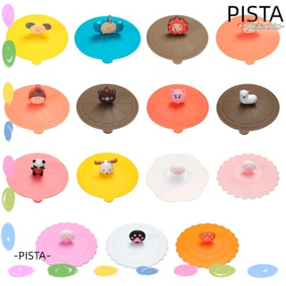 Pista ฝาครอบถ้วยซิลิโคน น่ารัก ใช้ซ้ําได้ กันฝุ่น