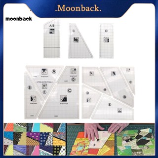 &lt;moonback&gt; ไม้บรรทัดตัด ความแม่นยําสูง ใช้ซ้ําได้ กันแตก สําหรับงานเย็บปัก ควิลท์ Diy