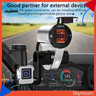 Skym* ที่วางกระจกมองหลัง สีพื้น ติดตั้งง่าย สําหรับสกูตเตอร์ มอเตอร์ไซด์