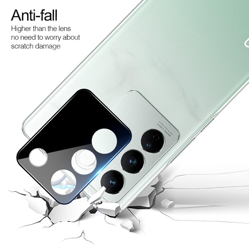 ฟิล์มกันรอยเลนส์กล้อง ฟิล์มใส/ดํา VIVO V29 VIVO Y27 Vivo V27/V27 Pro ฟิล์มกระจกเลนส์กล้อง ส่งจากไทย 