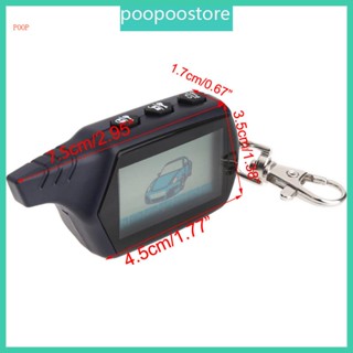 Poop รีโมตคอนโทรล LCD สองทาง สําหรับพวงกุญแจรถยนต์ B9 B6 B91 B61 A91 A61