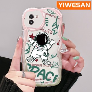 เคสโทรศัพท์มือถือแบบนิ่ม ใส กันกระแทก ลายการ์ตูนนักบินอวกาศ สําหรับ Samsung A03 Core A03s A02 M02 A02s M02s F02s