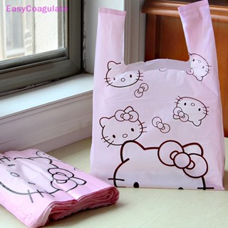 ถุงขยะพลาสติก แบบหนา ลายการ์ตูน Hello kitty Cinnamoroll น่ารัก แบบพกพา คุณภาพสูง เหมาะกับของขวัญ สําหรับเด็กผู้หญิง