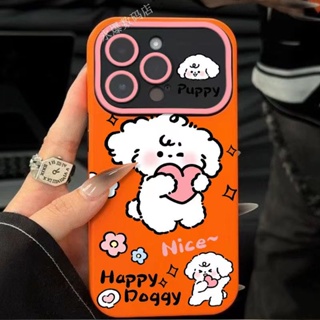 เคสโทรศัพท์มือถือนิ่ม ลายลูกสุนัขน่ารัก สําหรับ Apple Iphone 14promax 13pro 12 11 7p