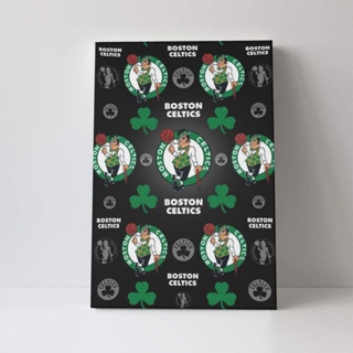 Boston Celtics ภาพจิตรกรรมบนผ้าใบ HD ขนาด 40x60 ซม. สําหรับตกแต่งผนังบ้าน