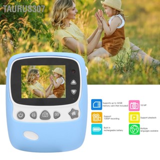 Taurus307 Kids Digital Selfie Camera P01B Instant Print 2.4inch IPS Display Video Recorder เลนส์คู่ 1800W