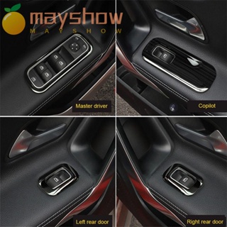 Mayshow อะไหล่ฝาครอบปุ่มกดประตู หน้าต่างรถยนต์ ติดตั้งง่าย สําหรับ Benz B E C CLA GLA ML GL GLE GLS