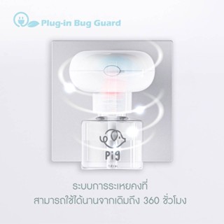 เครื่องไล่ยุง Plug in Bug Guard ปลั๊กเสียบไล่ยุง เครื่องไล่ยุง ยากันยุง เครื่องไล่ยุงไฟฟ้า รีฟิวกันยุง