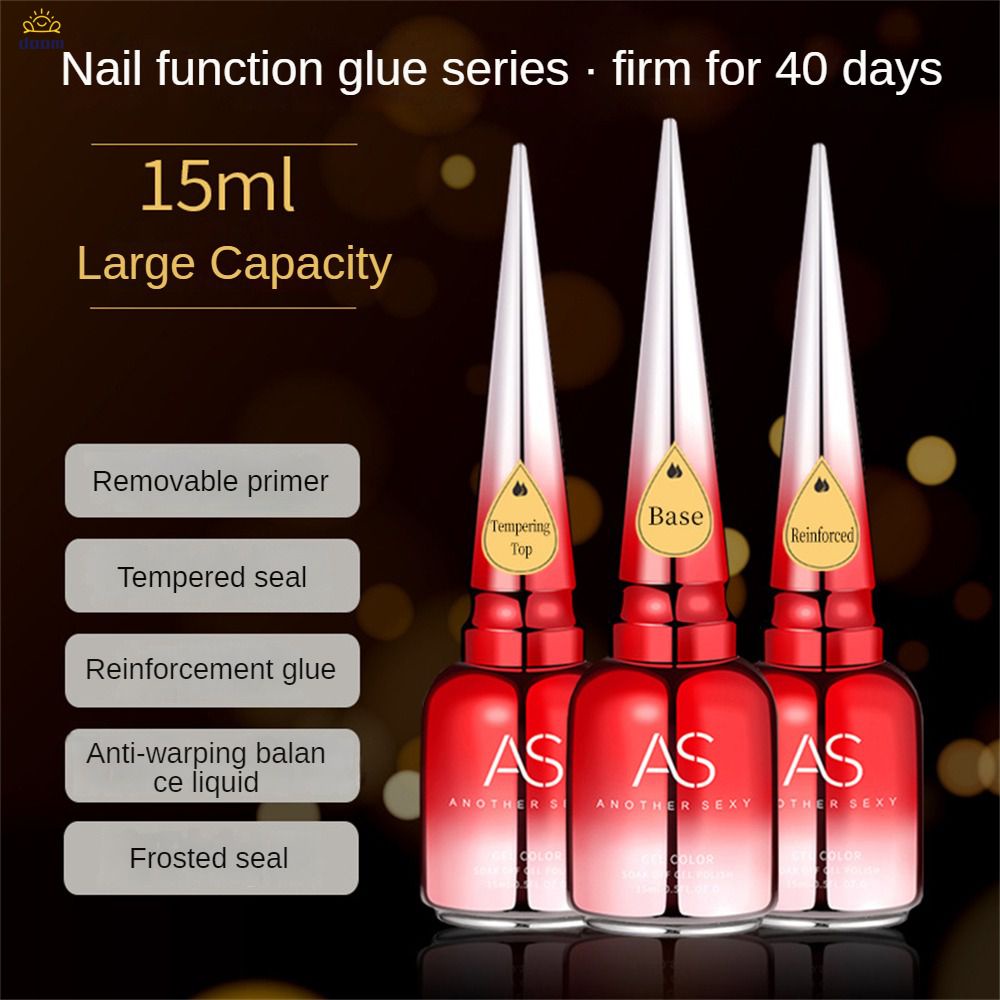 AS ขวดสีแดง เจลบํารุงผิวกาย 15 มล. กาวด้านล่าง Seal Reinforcement Glue Top Coat Base Coatเบส ท็อปเจล เบสเจล ท็อปกระจก เคลือบเจล




 【doom】