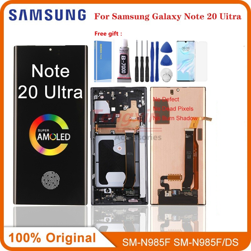 หน้าจอสัมผัสดิจิทัล LCD 6.9 นิ้ว สําหรับ Samsung Galaxy Note 20 Ultra N986F N986B Galaxy Note20 Ultra 5G