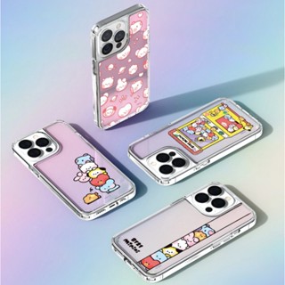 BT21 minini hologram case compatible for iphone 14 13 12 11 pro max s23 s22 s21 ultra plus line friends casing