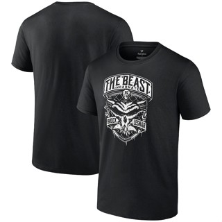 ใหม่ WWE Fanatics แบรนด์ Brock Lesnar Suplex Supply Co. สําหรับผู้ชาย 2023 เสื้อยืด พิมพ์ลาย Lesnar Beast Incarnate