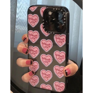 เคสโทรศัพท์มือถือนิ่ม กันตก ลายหัวใจภาษาอังกฤษ สร้างสรรค์ สําหรับ Apple Iphone 14promax 13 13promax 12 11 7 8Plus Xsmax 6S