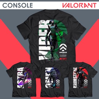 Ztore Console Valorant  Controllers Characters Collection Gaming Cotton T-Shirt Unisex Tee_01