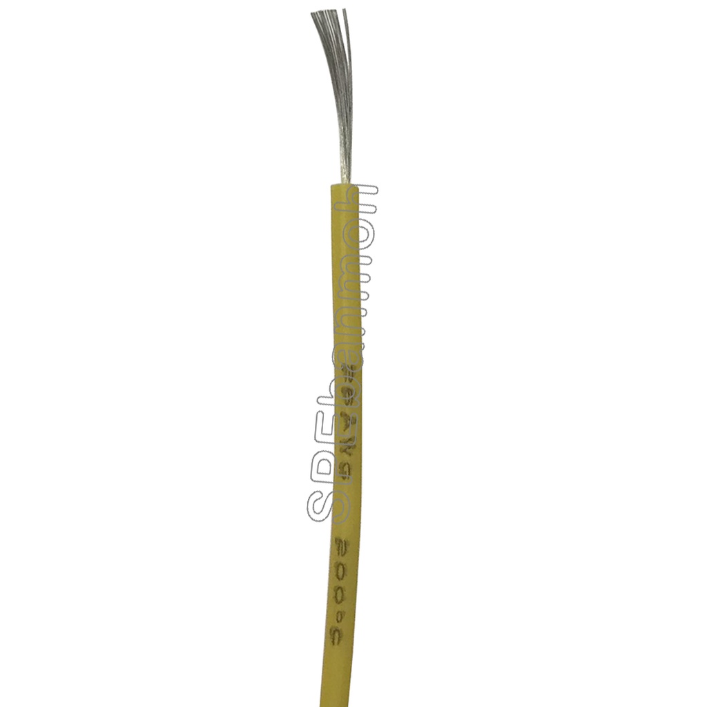 [ 5เมตร ] RC-24AWG สายซิลิโคน (Silicone Cable) 24AWG สีเหลือง 600V 200°C