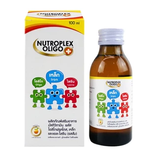 Nutroplex Oligo Plus วิตามินเสริมอาหาร สำหรับเด็ก 60 / 100 ml (1 กล่อง) รสส้ม
