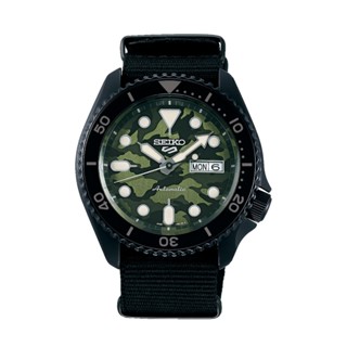 (ประกันศูนย์ไทย) SEIKO 5 SPORTS Camouflage Street Style (Green) รุ่น SRPJ37K