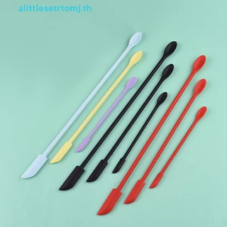 Alittlese 3 ชิ้นซิลิโคนยาว Scraper Double- Cosmetic Jam Deep Bottle Scraper TH