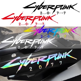 สติกเกอร์โลโก้ Cyberpunk สําหรับตกแต่งรถจักรยานยนต์ Honda Yamaha