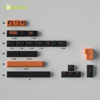 ปุ่มกดคีย์บอร์ด PBT ลายเชอร์รี่ ย้อมสี สําหรับคีย์บอร์ด Mechanical 23 ชิ้น