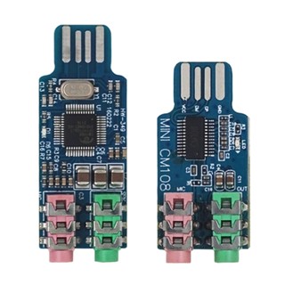 R* CM108 การ์ดเสียงภายนอก USB พร้อมแจ็คไมโครโฟน 3 5 มม. สําหรับแล็ปท็อป คอมพิวเตอร์