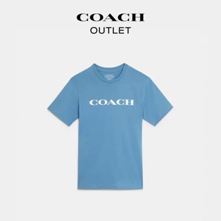 Coach เสื้อยืด ผ้าฝ้าย ใส่สบาย สําหรับผู้ชาย_02