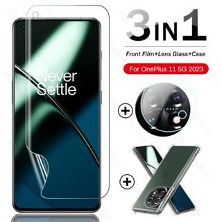 3To1 Hydrogel Film For OnePlus 11 5G Case Camera Glass On OnePlus11 One Plus 11 5G CPH2451 6.67" Soft Silicone Shockproof Coque