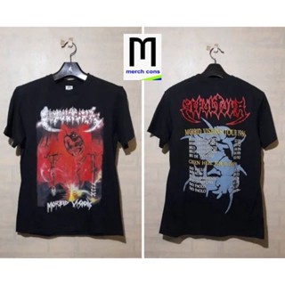 【ใหม่】เสื้อยืดวงดนตรี SEPULTURA สีกรมท่า EUROPE