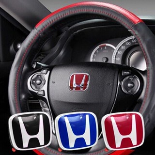 สติกเกอร์ตราสัญลักษณ์หยก สําหรับติดพวงมาลัยรถยนต์ Honda Civic Accord CRV HRV Fit Jazz City Odyssey Vezel