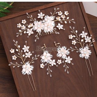 Sweet and Fresh Handmade Flower Hairpin Hair Accessories Wedding Dress Accessories Fashion Bridal Hairpin Set
