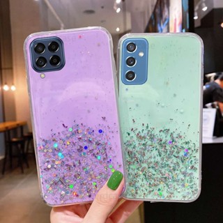 เคสโทรศัพท์ ซิลิโคนนิ่ม กันกระแทก ประดับเลื่อมกลิตเตอร์ สําหรับ Samsung Galaxy M53 M33 M52 M51 M31 M21S M30S M21 M32 M22 M12 M11