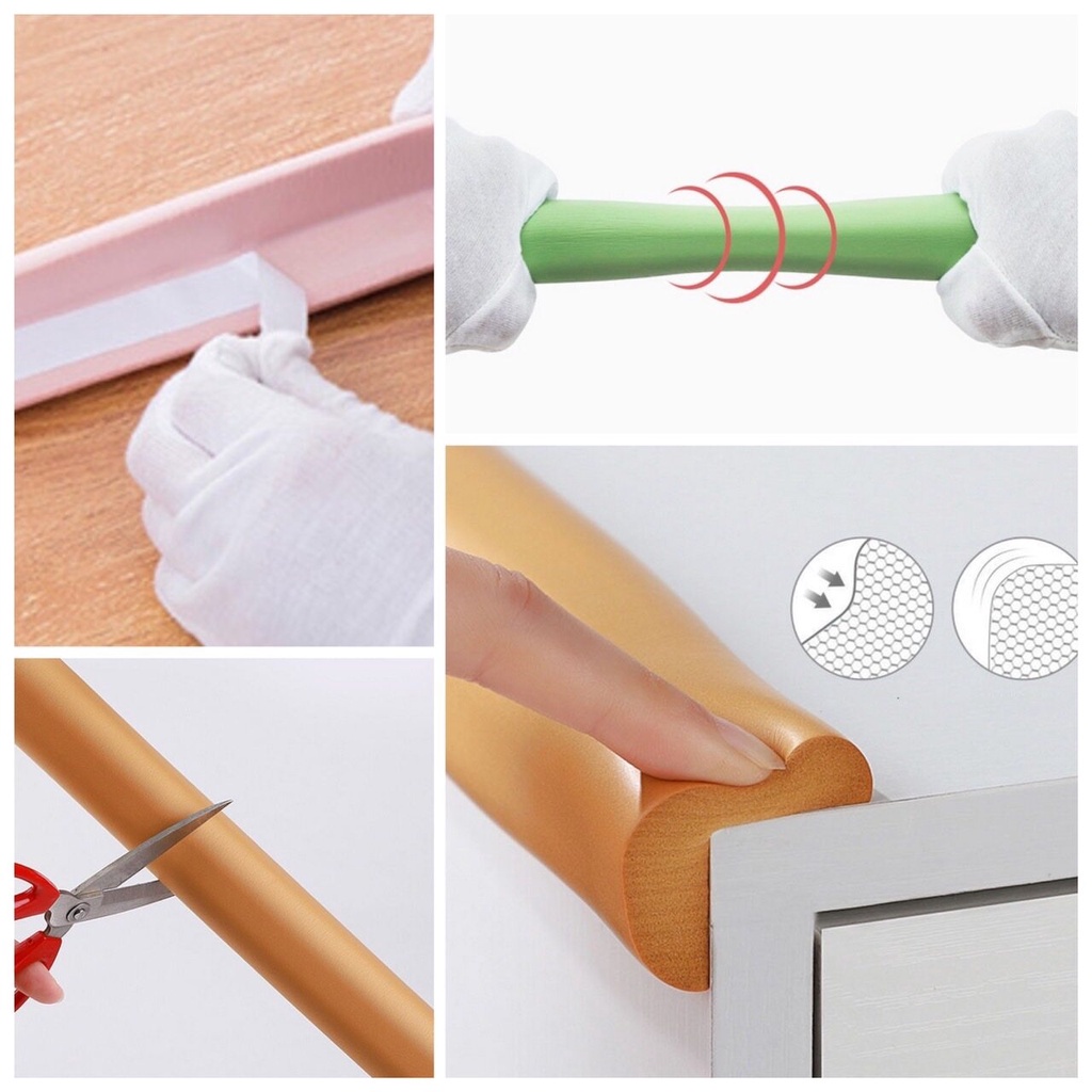 💎 ยางกันกระแทก มุม ขอบ โต๊ะ ยาว 2 เมตร หนาพิเศษ โฟมกันกระแทก ซิลิโคนกันกระแทก พร้อมแทปกาว ใช้งานง่าย ใหม่ล่าสุด 💎 - รูปที่ 3