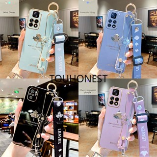 เคส Xiaomi Redmi Note 11 Pro เคส  Redmi Note 12 Pro เคส  Redmi Note 11S Case Redmi A1 Case Redmi 8 Case Redmi 10 Case Soft Silicone New Maple Leaf Wrist Band Phone Cover Case With Rope ซิลิโคนนิ่ม ใหม่ ใบเมเปิ้ล สายรัดข้อมือ เคสโทรศัพท์ พร้อมเชือก