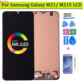 Super AMOLED ชุดประกอบหน้าจอสัมผัสดิจิทัล lcd สําหรับ Samsung GALAXY M21 M215 Samsung M30s