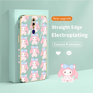 SANRIO เคสโทรศัพท์ซิลิโคน TPU แบบนิ่ม ทรงสี่เหลี่ยม ลายซานริโอ้ สําหรับ OPPO F11 A9 2019 A9x F11 Pro