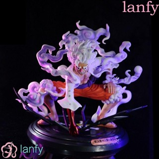 Lanfy โมเดลฟิกเกอร์ รูปอนิเมะลูฟี่ Gear 5 Sun God Nika ของขวัญวันเกิด ของเล่นสําหรับเด็ก