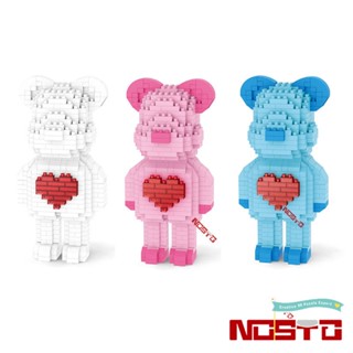 บล็อคตัวต่อนาโน รูป Bearbrick Gloomy พร้อมไฟ LED ของเล่นสําหรับเด็ก