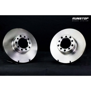 RUNSTOP รันสตอป brake disc จานเบรคหน้า แบบเรียบ ขนาดเดิม286 Mercedes Benz รุ่น W126 S500 ราคาต่อคู่ เบรก