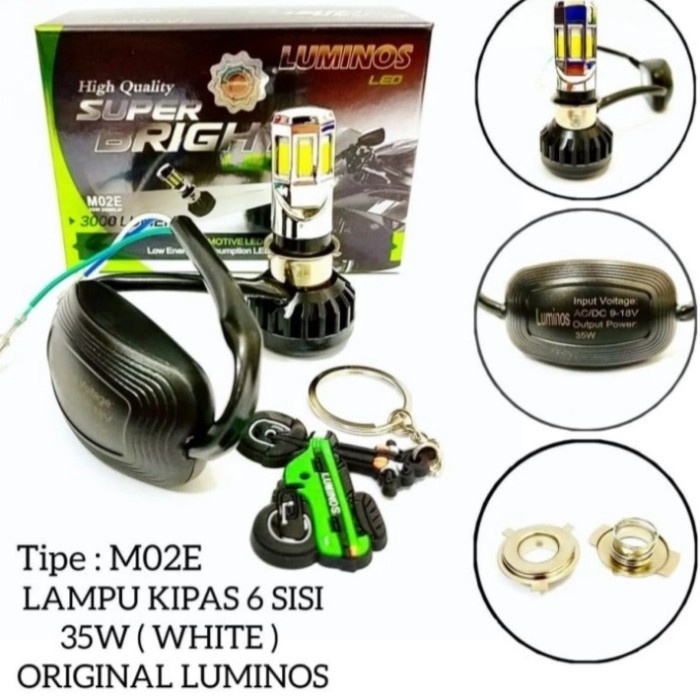 Mata PUTIH ORIGINAL LUMINOS LED - ORIGINAL LUMINOS LED Lamp 6 ด้านสีขาว - 6 ตา