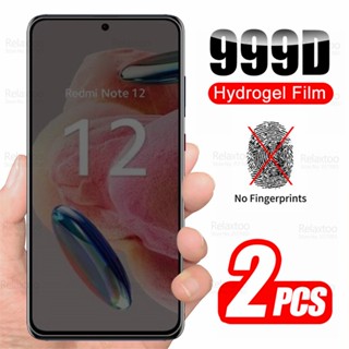 ฟิล์มกระจกนิรภัยกันรอยหน้าจอ เนื้อแมตต์ 9D สําหรับ Xiaomi Redmi Note 12 4G Redmime Note12 Nota 12 2 ชิ้น