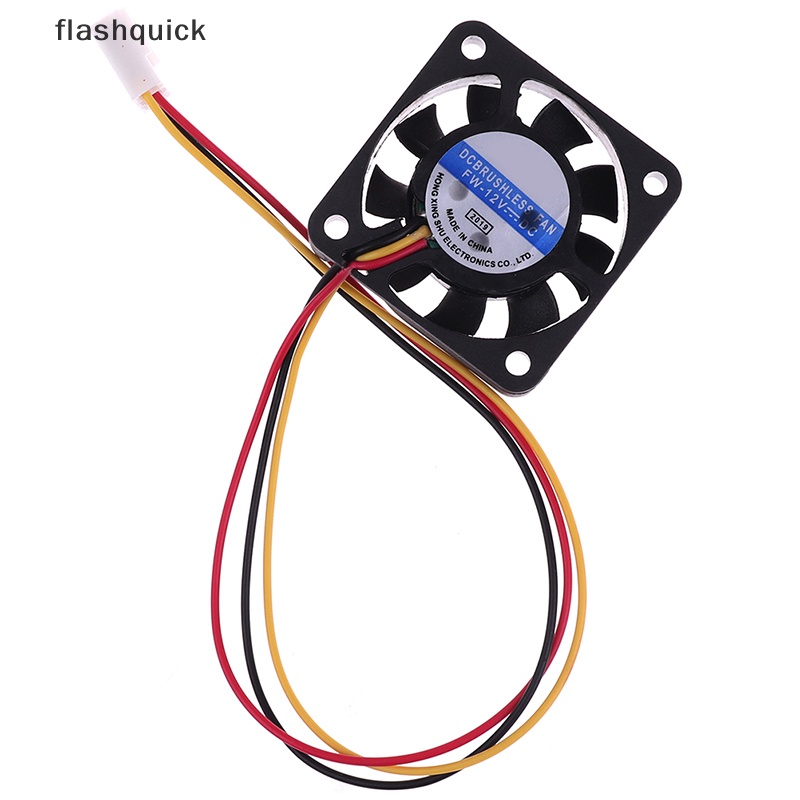 Flashquick พัดลมระบายความร้อนฮีทซิงค์ 4010 40 มม. 40*40*10 12V 0.8W 0.06A 3Pin ขนาดเล็ก 1 ชิ้น