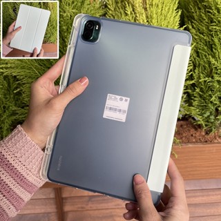 เคสแท็บเล็ตนิ่ม แบบใส พร้อมช่องใส่ปากกา พับได้ สําหรับ Xiaomi Mi Pad 6 Pro Pad 5 5Pro 5Pro 5G 11 นิ้ว